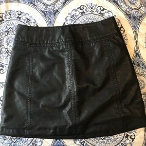 Free people leather skirt